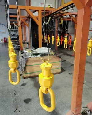 Almacén de cáncamos de elevación semiterminados y stock